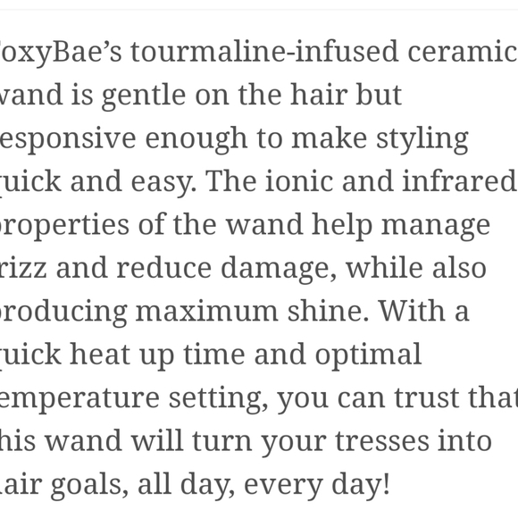 Foxybae Curling Wand & 12-1 Magic Hair Mask - Picture 3 of 7